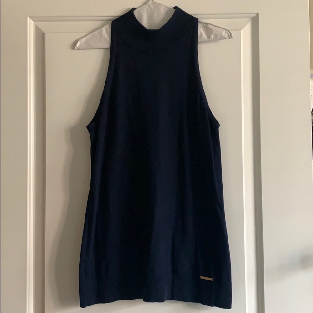 Michael Kors Sleeveless Blue Sweater